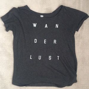 Gray Wanderlust shirt
